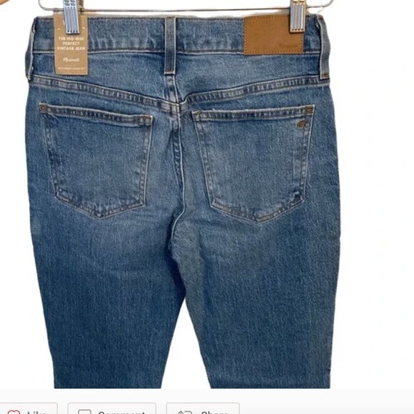 Madewell Jeans Mid-Rise Perfect Vintage  NWT 25 - Picture 6 of 8